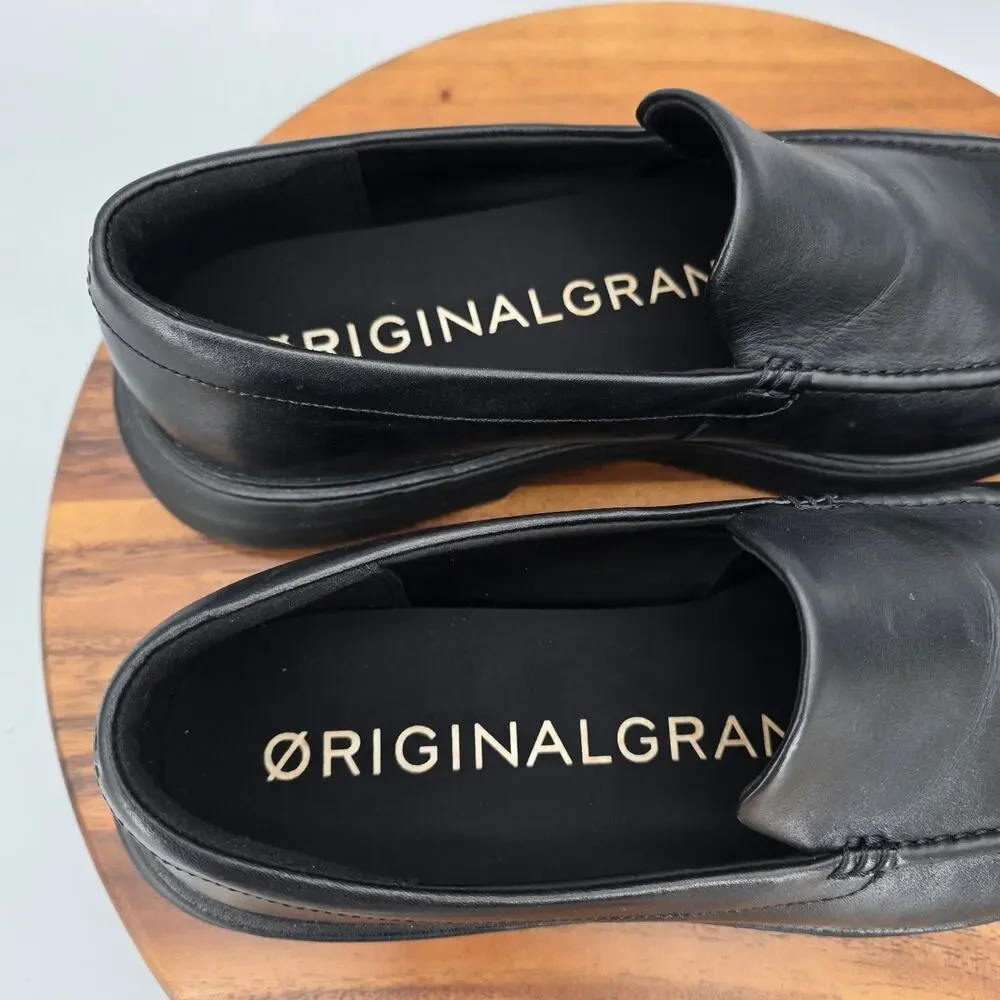 Cole Haan Shoes Mens 12 M Black Leather Venetian OriginalGrand Slip On Loafers